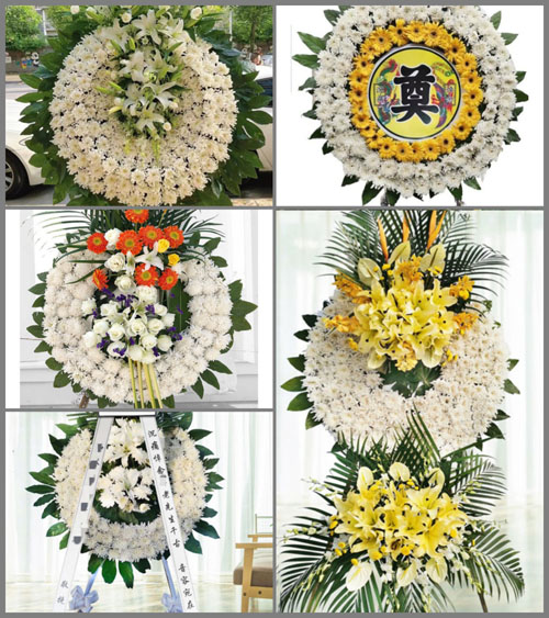 安徽黄山市休宁县榆村乡花圈速递